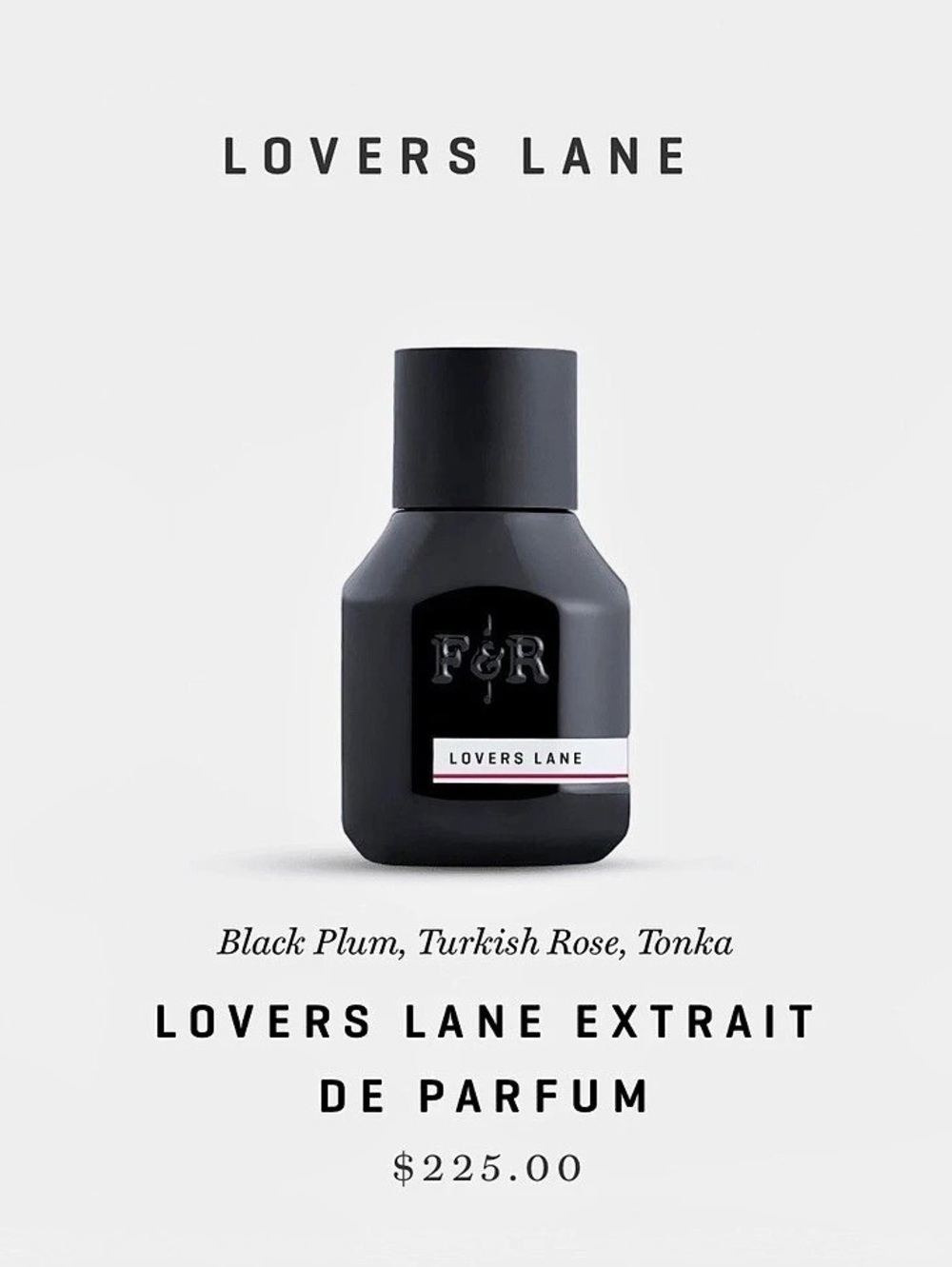 Fulton & Roark LOVERS LANE EXTRAIT DE PARFUM - full bottle